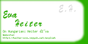 eva heiter business card